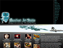 Tablet Screenshot of manifestartstudio.com